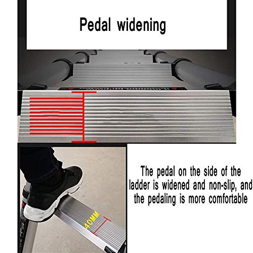 Step Ladder Ladder Ladder Folding Ladder, Aluminum Alloy Ultralight Folding Non Slip Ladder Ladder Telescopic Ladder Ladder Folding Ladder Escalator (Color:b) (B) #TOP2