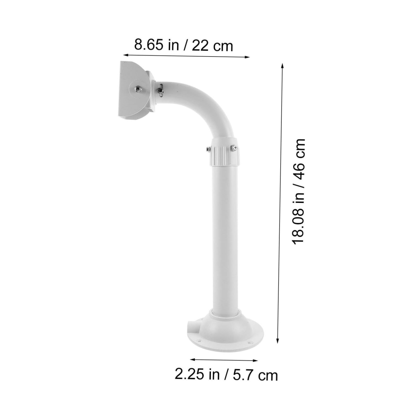 SHINEOFI Tubo Alluminio e Sicurezza per Telecamera Lega in Supporto Facile da 45mm Design Regolabile da Installare Monitor di Sorveglianza