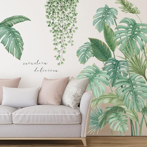 Vinilos de Pared Decorativos Planta Verdes Stickers de...