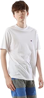 [チャンピオン] Tシャツ 半袖 綿100% 定番 COTTON USA ワンポイントロゴ刺繍 ショートスリーブTシャツ ベーシック C3-P300Z/C3-X352L メンズ