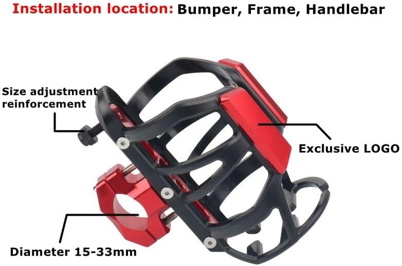 Miniatura 3 de Z Motorcycle CNC Beverage Water Drink Cup Bottle Rack Holder Mounted for Yamaha XMAX300 400 125 X-MAX 125 250 300 400 X (Color  Gold)