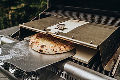 Pizzaaufsatz für Gasgrill Moesta BBQ 19597 mit verstellbarer Breite