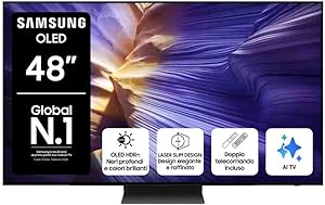 Samsung OLED 4K Vision AI Smart TV 48” QE48S94FAEXZT, NQ4 AI Gen3 Processor, 4K AI Upscaling Pro, Motion Xcelerator 144H…