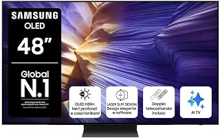 Samsung OLED 4K Vision AI Smart TV 48” QE48S94FAEXZT, NQ4 AI Gen3 Processor, 4K AI Upscaling Pro, Motion Xcelerator 144H…