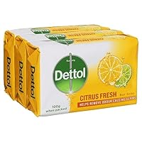 Dettol Bar Soap Citrus Fresh 100g x 3 Pack