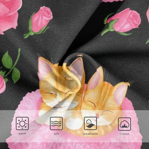 Print Girls Underwear Toddler 2t Cotton Panties for Girl Cute Orange Kittens Flowers Briefs Kids Undies3