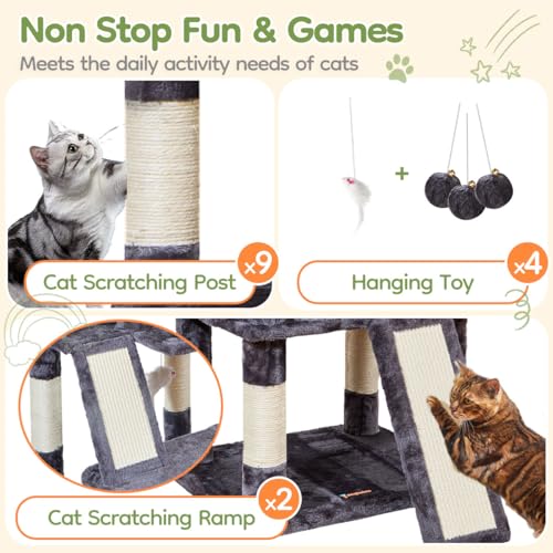 Árbol para gatos Taoqimiao XL para gatos grandes miniatura 5