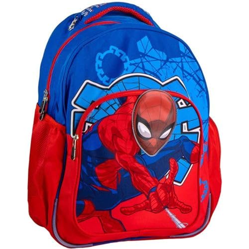 Sac à dos d'école Spider-Man bleu et rouge pour garçon