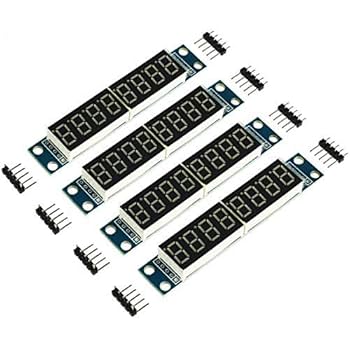 Amazon.co.jp: DEVMO 4個 8桁 7セグメントモジュール MAX7219 8