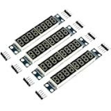 DEVMO 4pcs 8-Digit 7 Segment Module MAX7219 8 Bit Digital Segment Tube LED Display Module Supports Cascade Eight Bit Serial 3 IO Ports Compatible with Ar-duino MCU/51/AVR/STM32