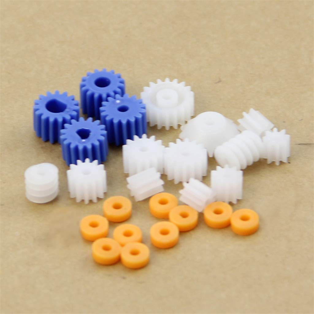 SZYDD 16 Kinds Shaft Gears Spindle Gears Gear-B 2MM 2.3MM 3MM 3.17MM 4MM Worm Plastic