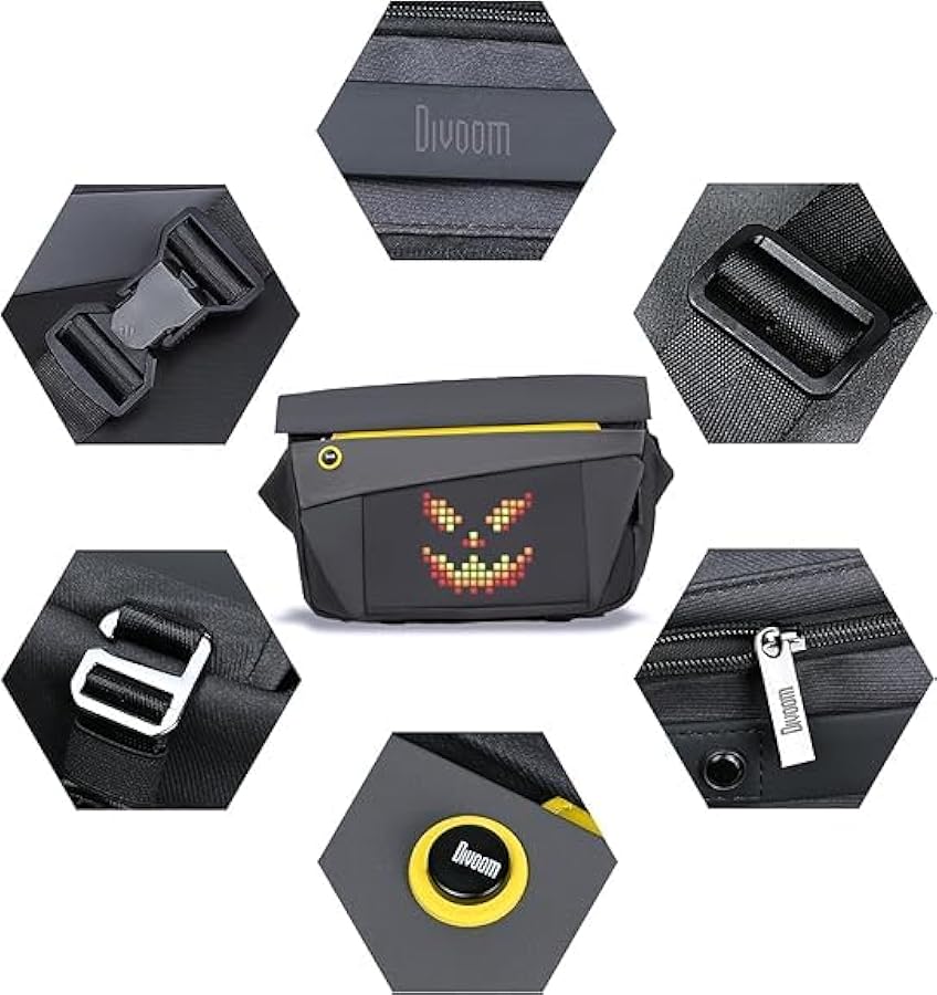 Divoom Pixoo Sling Bag ピクセルアート ボディバッグ Amazon.co.jp: [Divoom] Pixoo Sling Bag ピクセルアート ボディ