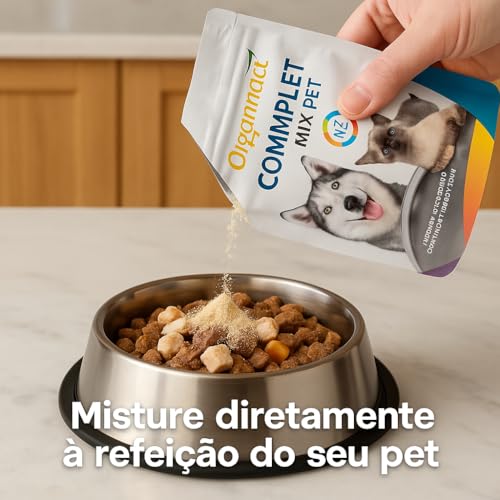 Kit 2 Multivitamínico Compplet Mix Pet A-Z 120G 39 Nutrientes Suplemento