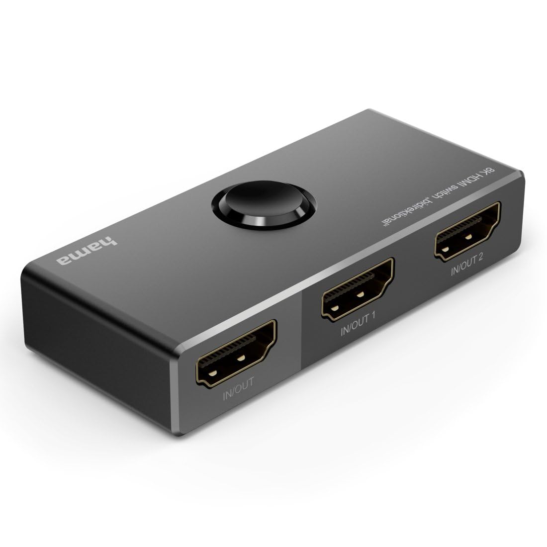 Hama Switch HDMI 8K (2 in 1 out/1 in 2 out, 8K HDMI Switch per TV, PC, monitor, lettore Blu-ray, console, proiettore)