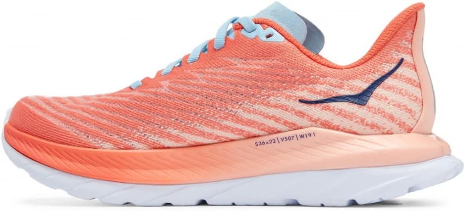 Hoka Mach 5 Camellia/Peach Parfait 11 B (M)