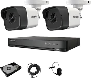Amazon.co.jp: HIKVISION (ハイクビジョン) 500万画素 防犯カメラ 2台