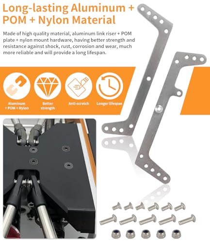 Image of Underside Skid Plate Kit, Chassis Skid Plate Protector for Axial Capra Skid Replace for VDR-0017 Aluminum POM Nylon Thick Anti-Scratch Anti-Collision Bottom Skid Plate Kit