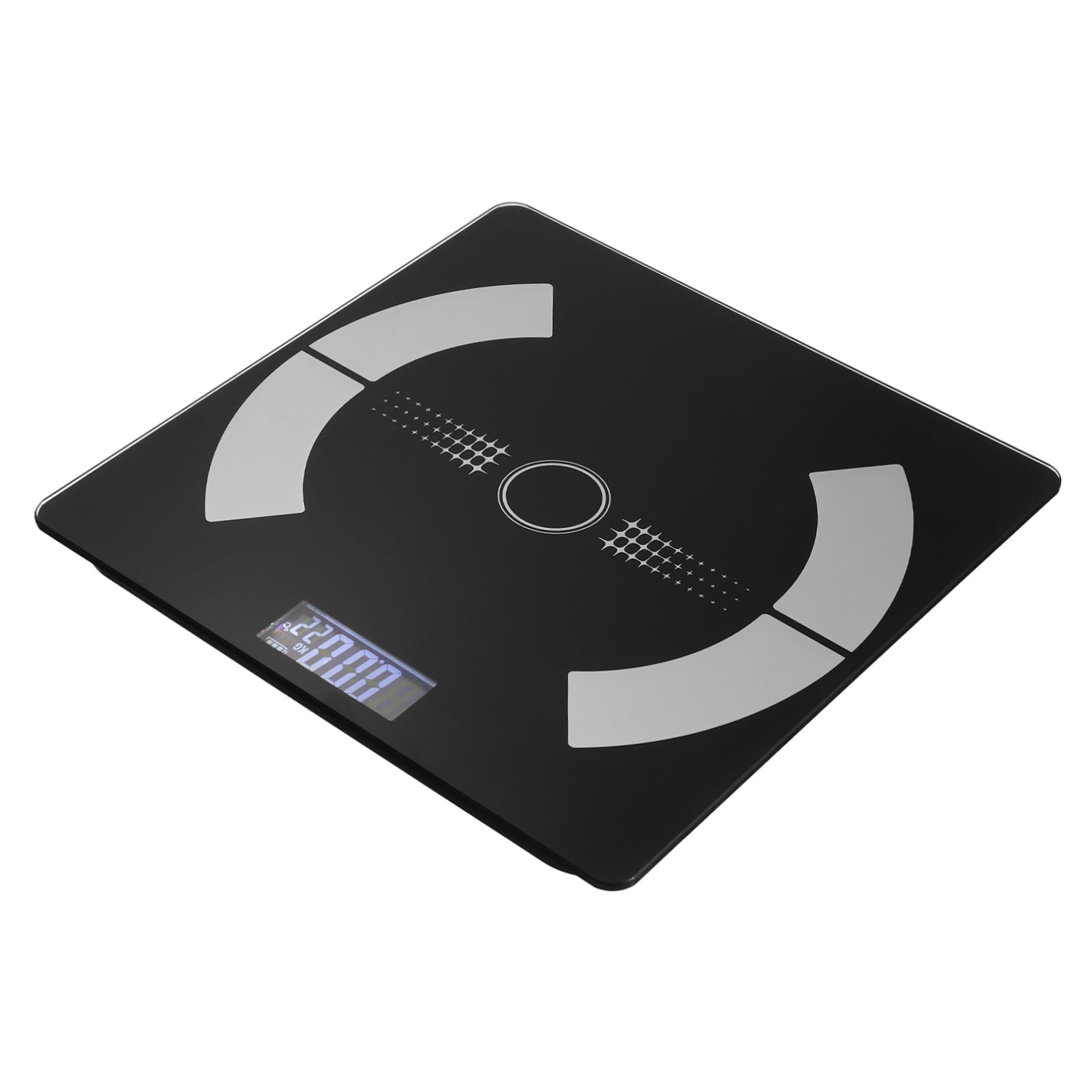 Verre Noir Balance Corporelle Recharge USB, Numérique, Affichage Digital