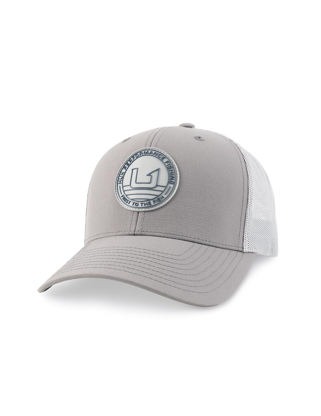 HUK Men's Mesh Trucker Snapback Hat | Anti-Glare Fishing Hat