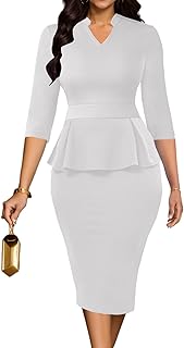 Church Dresses for Women 2025 Casual Wrap Business Wear to Work Dress Bodycon Pencil Party Outfits