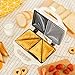 ZGYQGOO Mini wielofunkcyjna maszyna śniadaniowa, Home Sandwich/toster, dwustronna, równomierne ogrzewanie, nieprzywierająca blacha do pieczenia, łatwa do czyszczenia