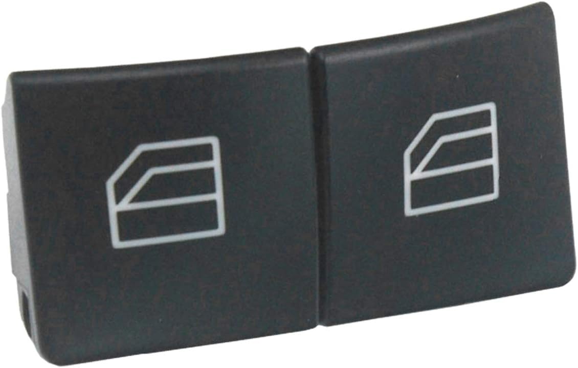 Window Switch Button Covers for Mercedes W204 W212 C E Glk Class, Front Left+Right Window Switch Repair Button Caps