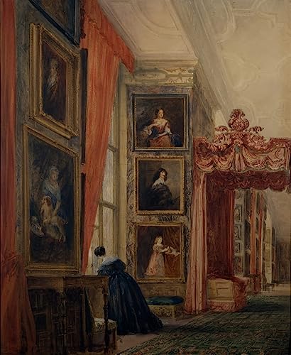 Tableau la longue galerie à Hardwick David Cox, une invitation au voyage temporel et artistique
