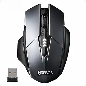 Mouse Gamer USB Bluetooth Sem Fio Wireless Recarregavel com 6 botões 1600 DPI Bateria 500mAh IF-212