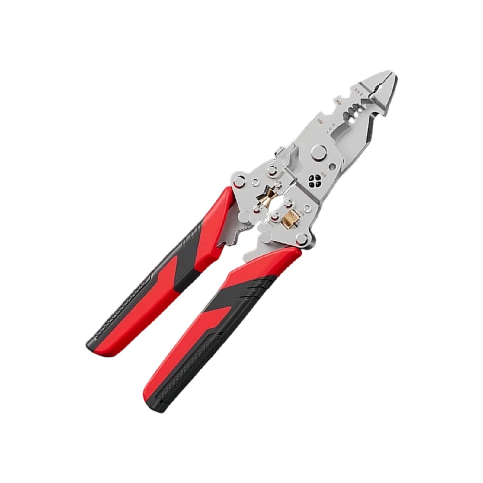 Professional 12 Function Foldable Wire Stripping Tool with Crimping Cutting and Wire Crimper Crimper for Electricians