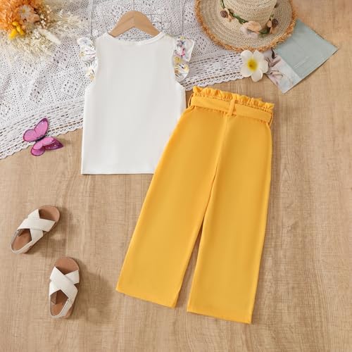 Image of Girls Clothes Teenage Girls 2 Piece Outfit Short Sleeve Top + Cargo Pants Outfits for Tweens,Sizes 13-14 Years Green
