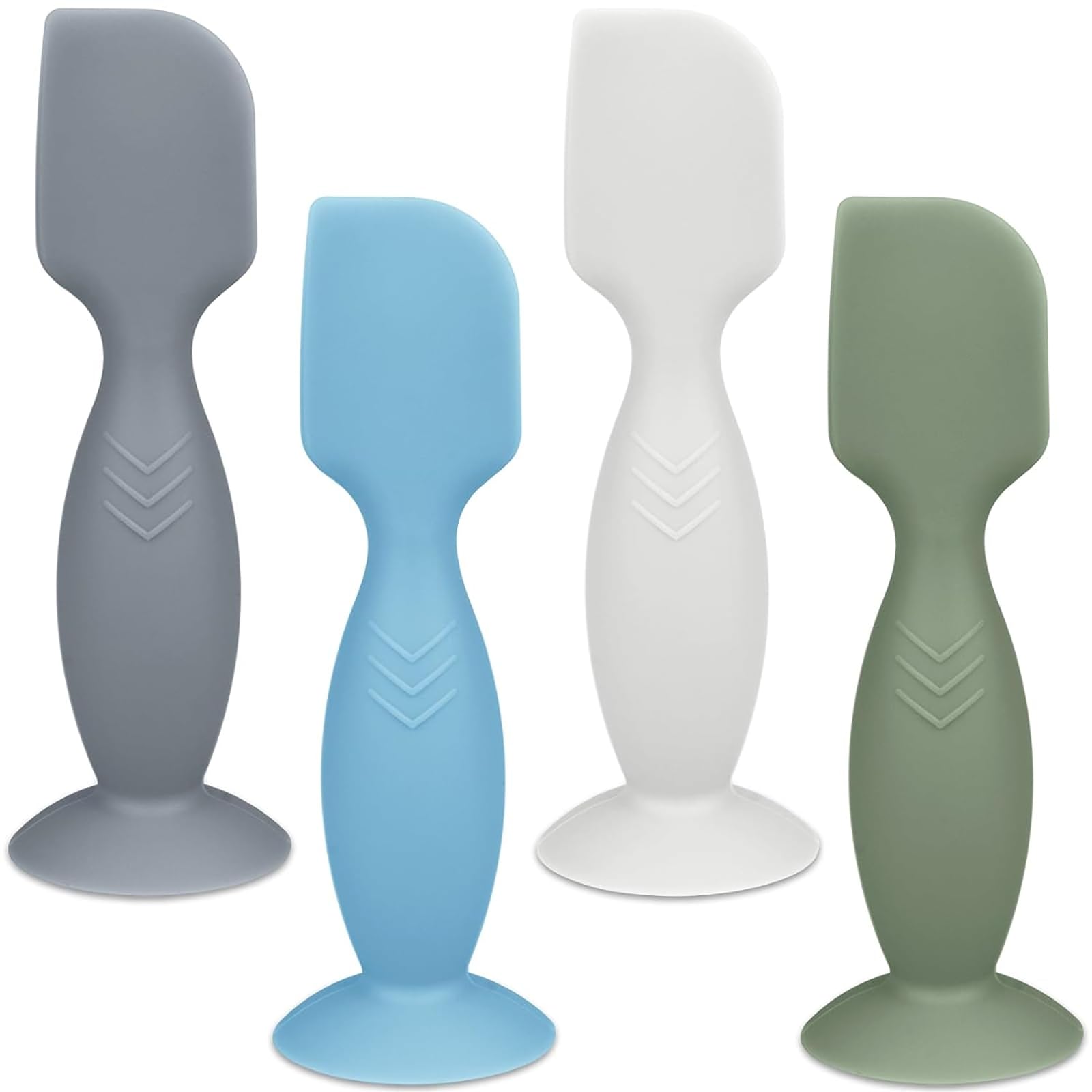 Sponsored Ad – Baby Diaper Cream Applicator, 4 Pack Soft Silicone Spatula, Flexible Brush for Rash Cream, Mini Applicator for Newborn (Blue, Green, White, Azure)