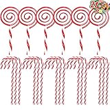 Langlebiges Material:Weihnachten Ornament Süßigkeiten sind aus Acryl,langlebig und kann für das nächste Jahr verwendet werden