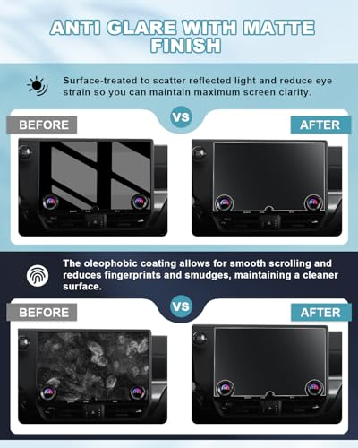 Image of CDEFG UPGRADED Matte Anti Glare for 2024 2025 2026 Lexus GX 550 Screen Protector, Tempered Glass 14 inch Touchscreen [No Glare & Fingerprint] for GX550 (Premium /Luxury /Overtrail) Accessories 9H