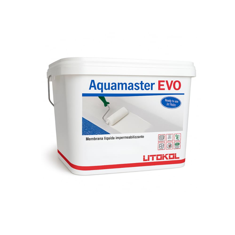 Paluplus Membrana Impermeabile Liquida, Secchio da 5 Kg, Riparazione Perdite Interni ed Esterni, Asciugatura Rapida, Basse Emissioni VOC, Applicazione Multi-Superficie -005F