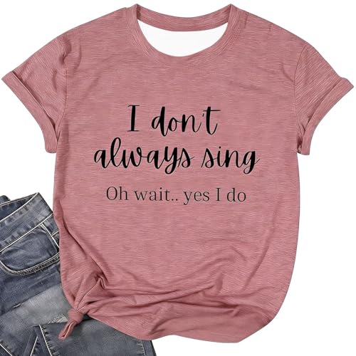 T-shirt femme manches courtes imprimé tendance avec col rond coupe moderne