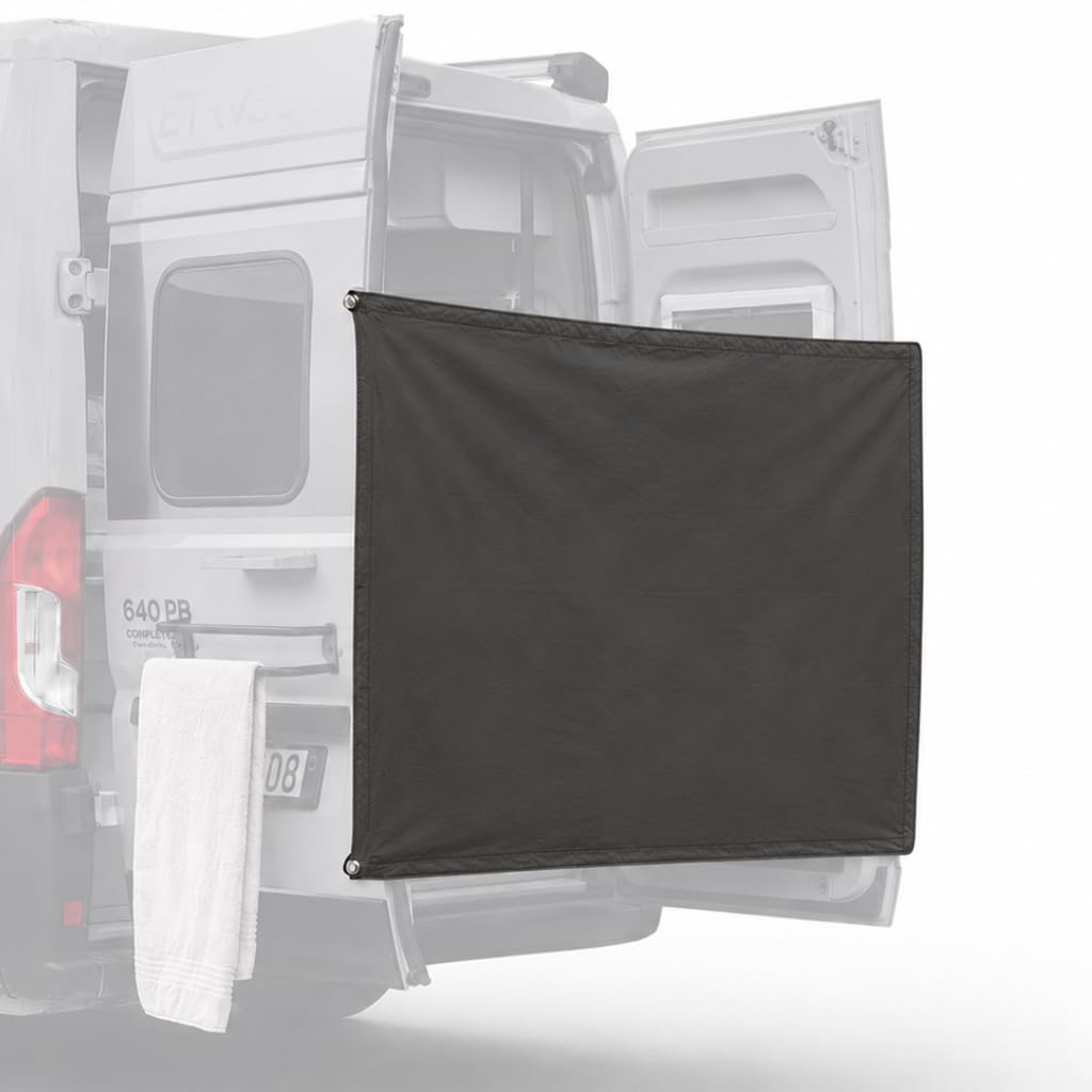 Campnetic Sichtschutz & Duschvorhang mit Magnethalterung - Einfaches Anbringen ohne Bohren - Offroad Zubehör - Camper Zubehör - komplettes Set inkl. praktischem Aufbewahrungsbeutel