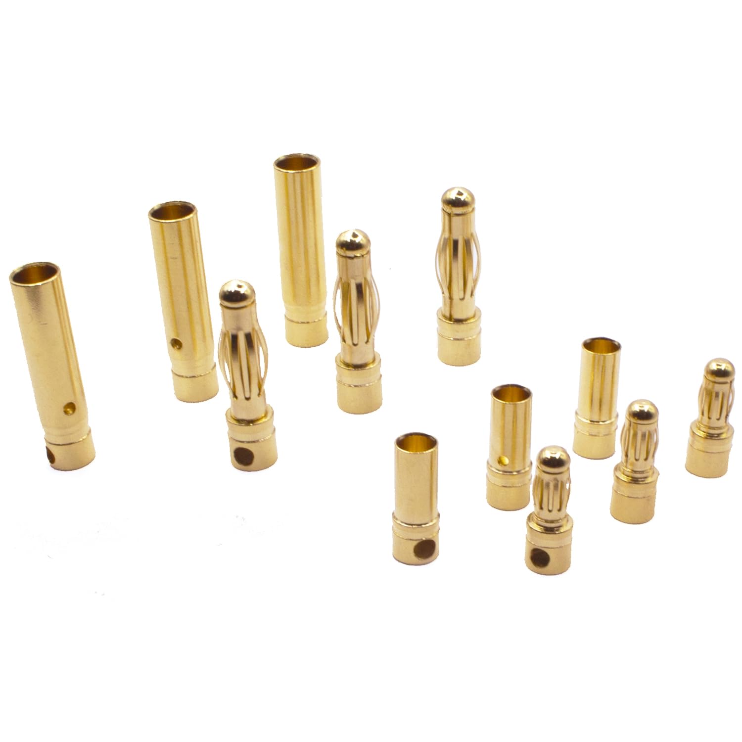 20Pairs 3.5mm 4mm Gold Banana Bullet Connector Female Male 4.0mm ESC Connector Plug for RC Battery Brushless Motor