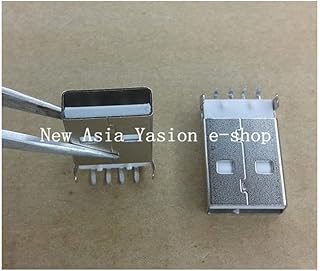 100 Pcs USB Type-A Male 4-pin Plug DIP Connector Socket ic