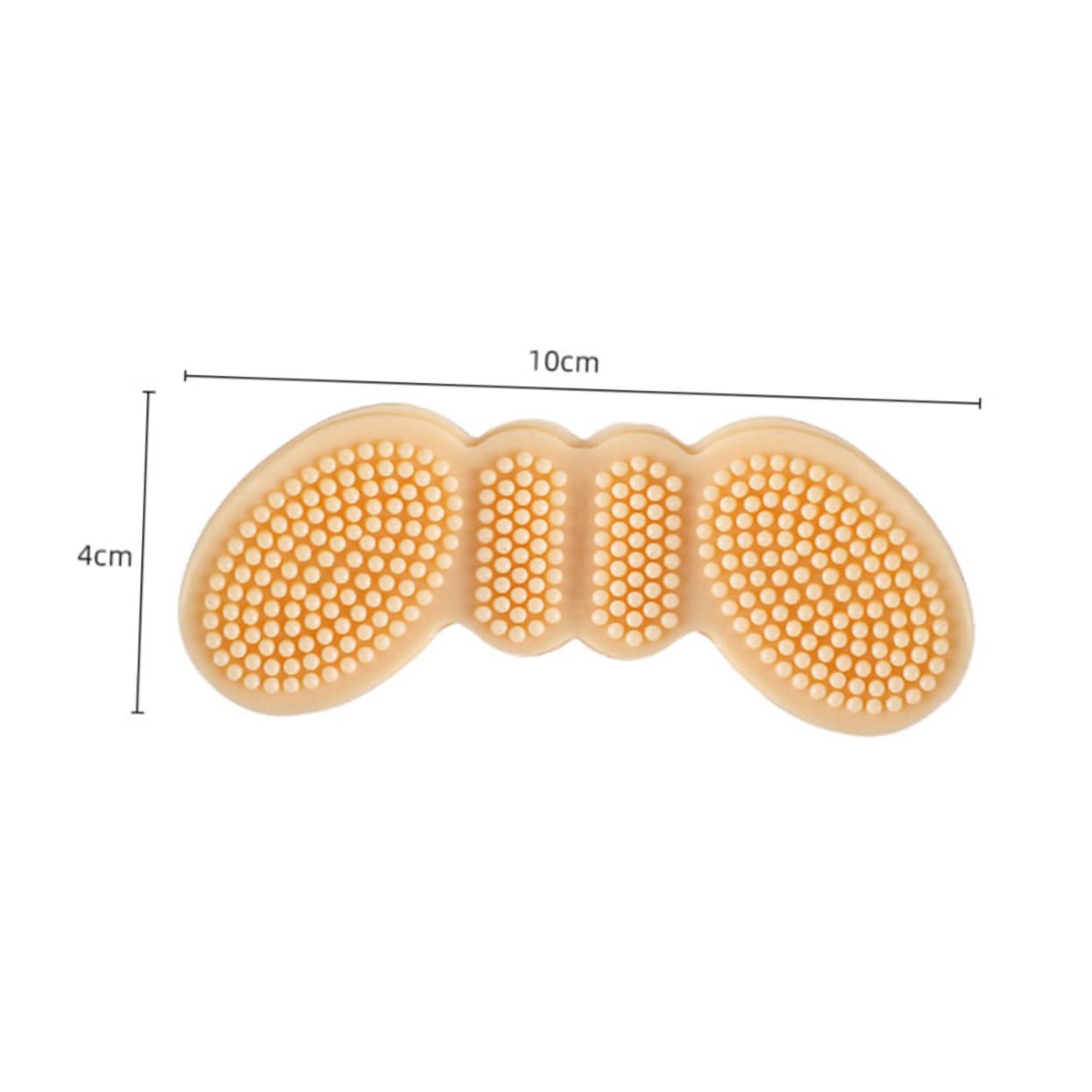 Healeved 4 Sätze Schmetterlingsanhänger Schuhreparatur Fußschellen Fußbett Shoe Mat Fersenkissen Schuhabsatzeinlagen Sneaker Fersenpolster Verschleißfester Fersenhalt Kieselgel 4 Paare * 4