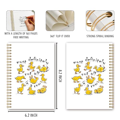 Carnet de notes canard pour le suivi de thérapie à spirale