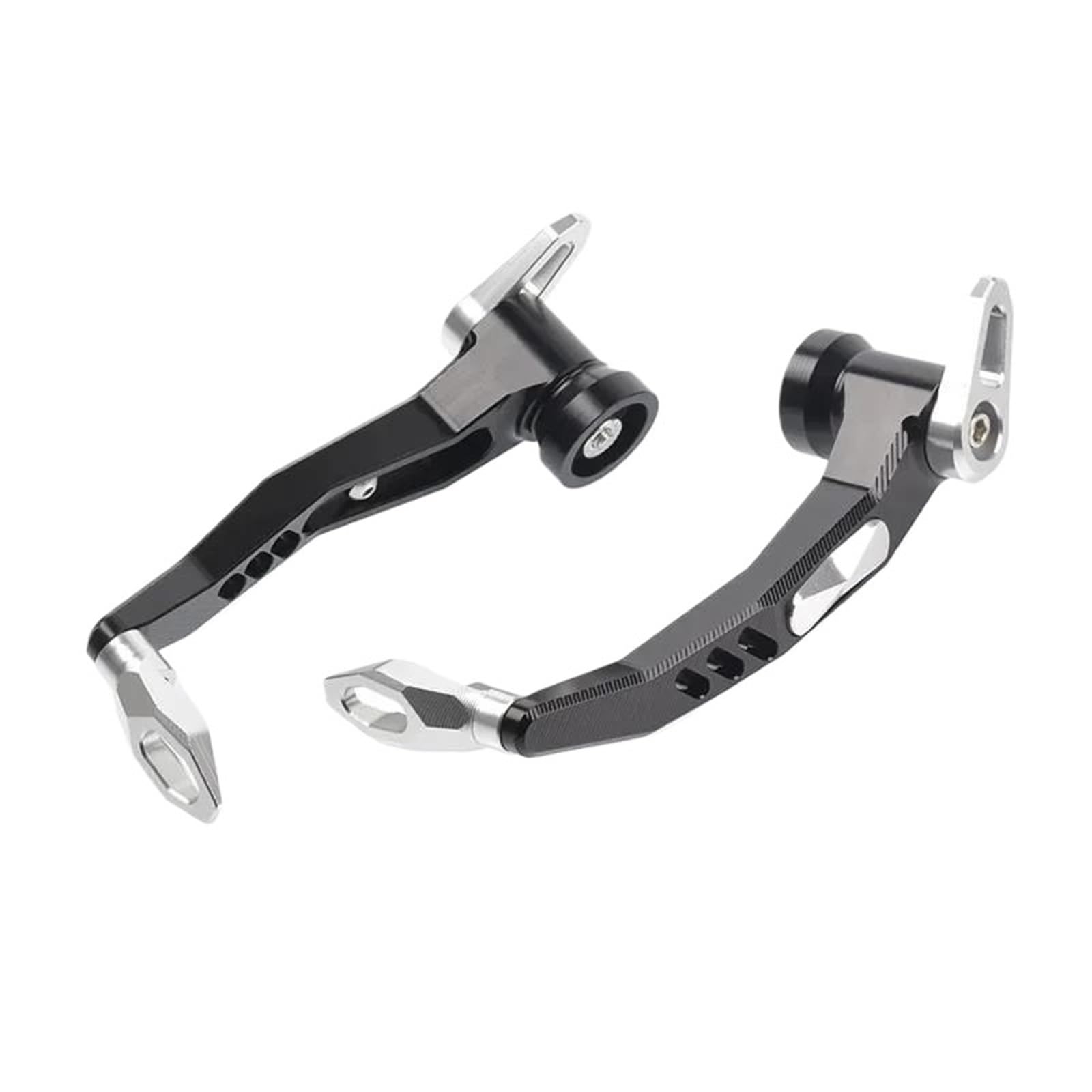 Hjtedhe Sliver For Z750 Z750s Z750r Motorcycle 7/8 "22Mm Universal Handlebar Brake Clutch Guard Levers Protector Motorcycle Handlebar Lever Guards(Sliver)