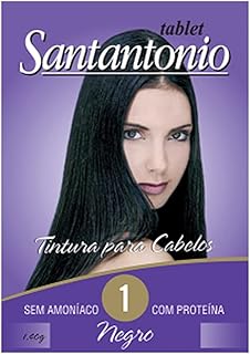 Tablet Santantônio - Número 1 - Negro/Preto - Cartela - Tablete Santantônio/Tablet Santo Antônio/Tablete Santo Antônio - Sem Amoníaco - Com Proteínas