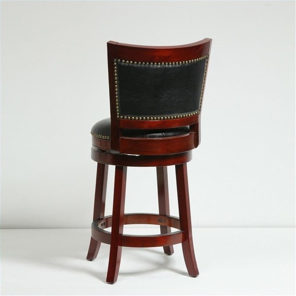 Boraam Bristol Counter Height Swivel Stool, 24-Inch, Cherry