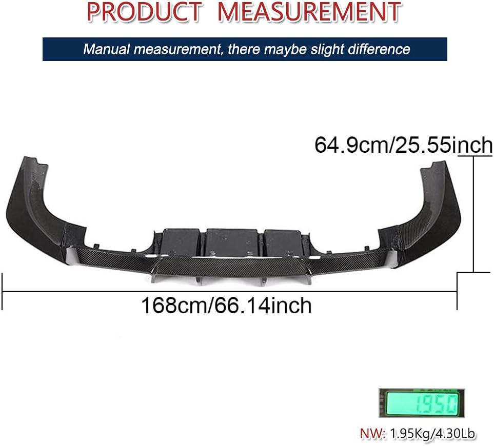 Carbon Fiber Rear Bumper Lip Fits for BMW F87 M2 M2C Competition 2016-2019 Rear Diffuser Factory Outlet