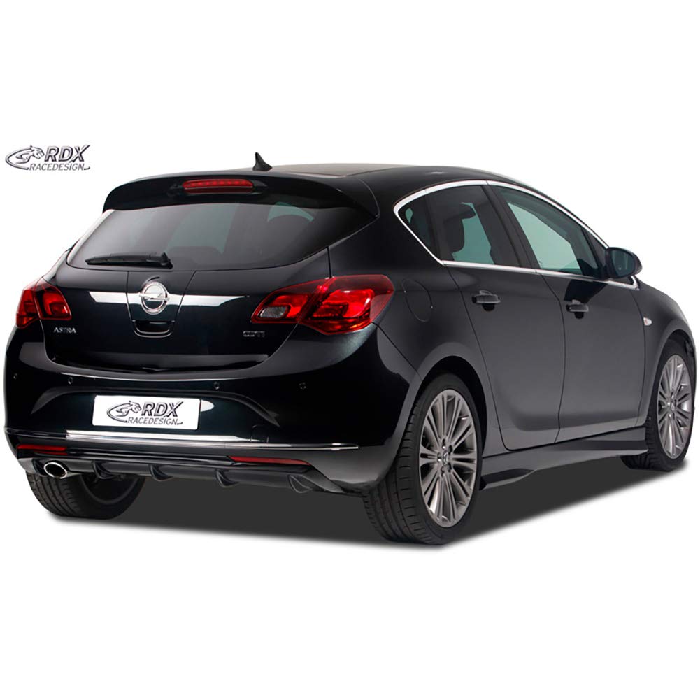Jupe arrière 'Diffuseur' compatible avec Opel Astra J 5-portes 2009-2015 excl. Sportstourer (PUR), grise