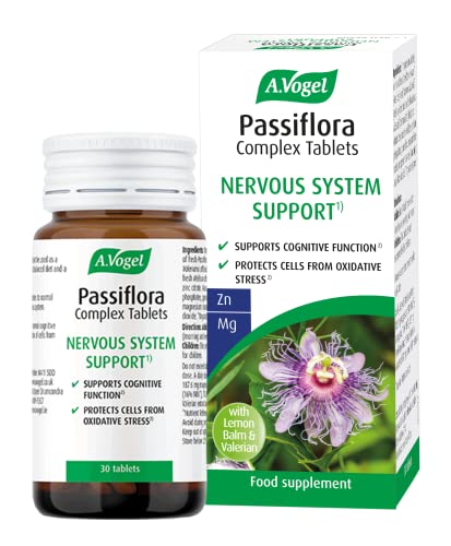 A.Vogel Passiflora Complex 30 Tablets | Supports Relaxation | Extracts of Passion Flower Lemon Balm Magnesium for Nervous System & Zinc to Protect Cells from Oxidative Stress