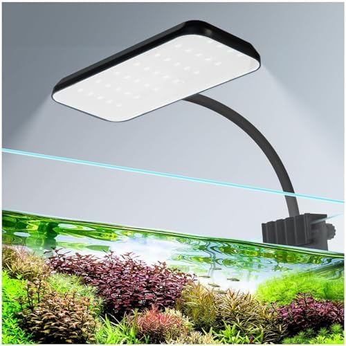 VAYINATO Rs Electricals Deyao | 12 Watts Clip On Back Full Spectrum Planted Aquarium LED Light | 360 Degree | Flexible Head | Suits Upto 2.5Ft Tank