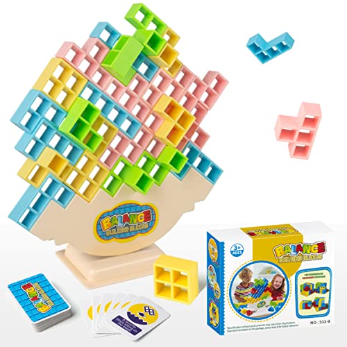 Yisoopei 32Pcs Stacking Toys Balance Building Blocks, Blocks For Kids Ages 4-8, 2 Player Games For Family Games For Kids And Adults,Travel Games Adult,Party Games. #TOP7