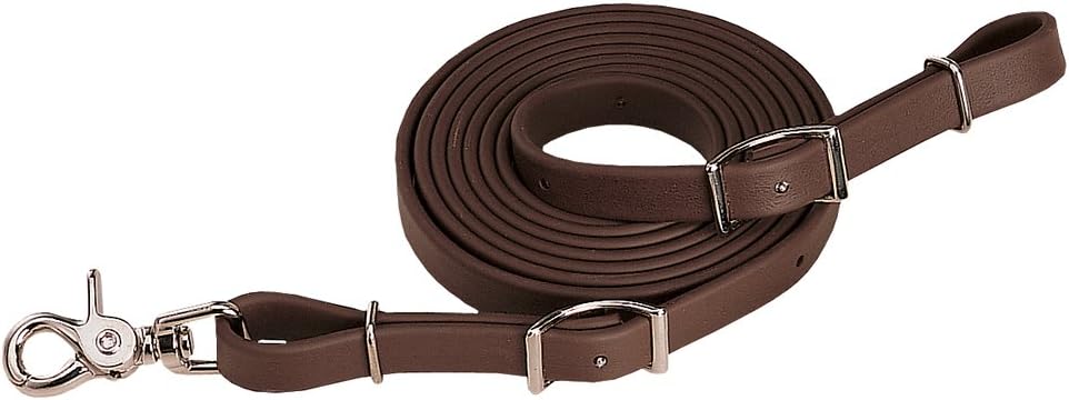 Weaver Leather Trail Gear Roper Reins, 5/8-Inch x 8-Feet, Brown