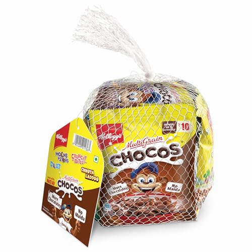 Image of Kellogg's Chocos Variety 20g (Pack of 14), 140g with Multigrain